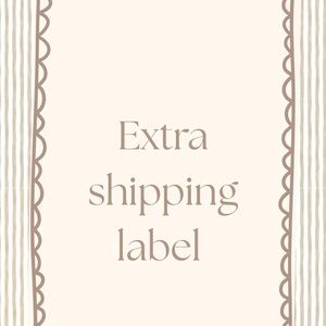 Extra shipping label